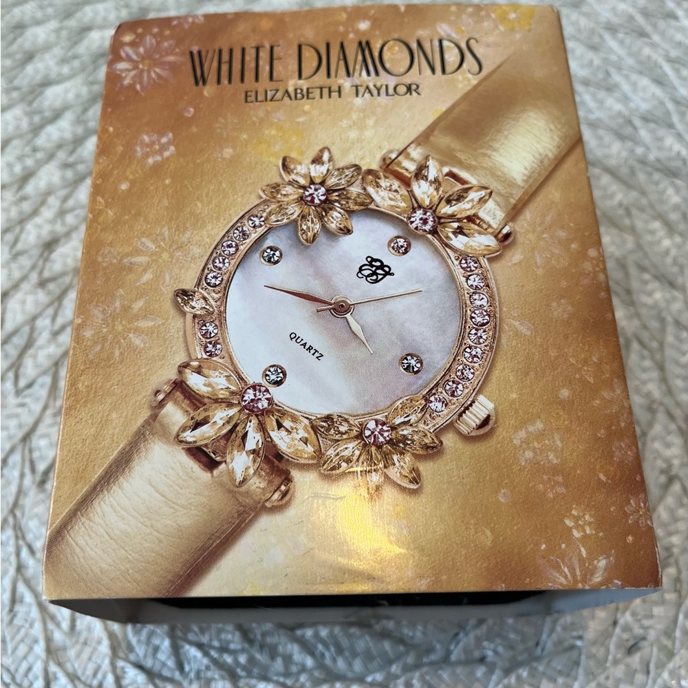 Vintage Elizabeth Taylor White Diamonds Watch